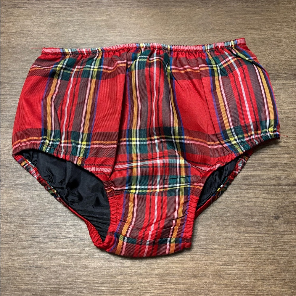 Ralph Lauren NWOT Plaid Bottoms, Red and Green, Size 24 Months.